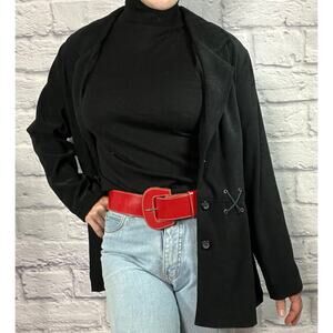 Y2K Boho/Western/Indie Style Comfy Blazer Jacket with Suede Criss Cross Design